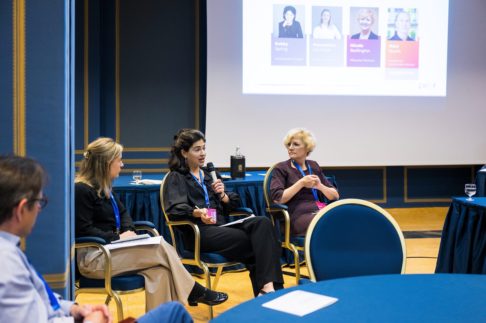 Robby Spring on a panel at the Patient Engagement Open Forum