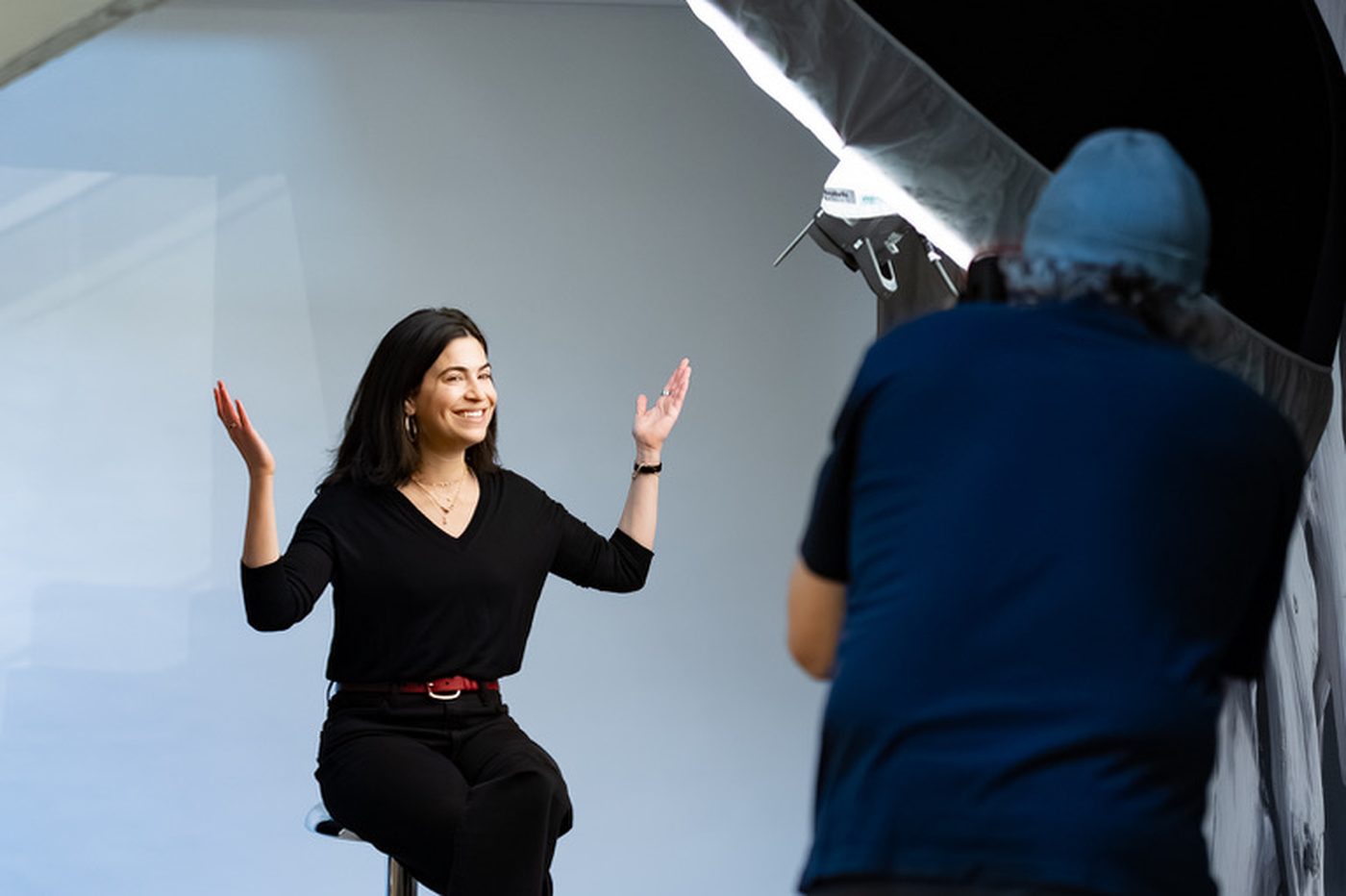 Robby Spring during a portrait and video shoot